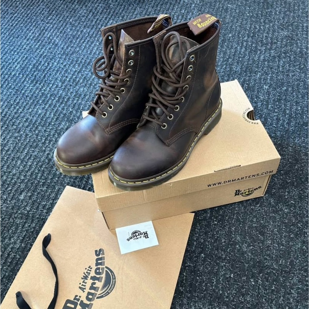 Dr. Martens 1460 Dark Brown Crazy Horse Boots